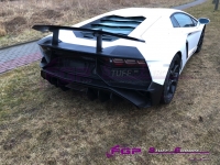 LP750 SV rear bumper set with wing spoiler for Lamborghini Aventador 470807511T + 470807568